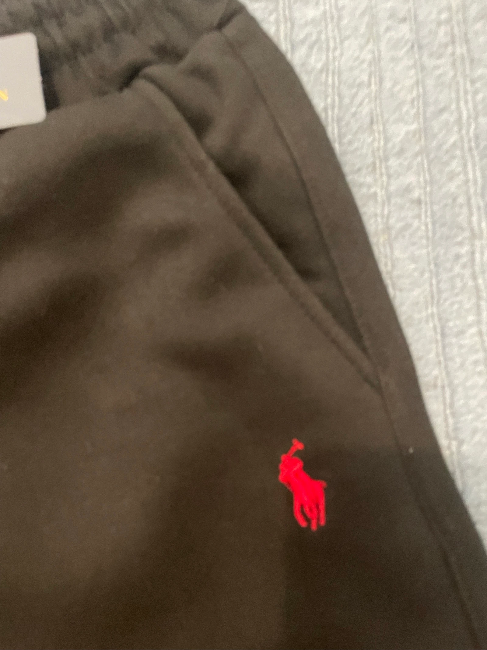 Calça Ralph Lauren Preta com Logotipo Vermelho Original – Tamanho [M] – photo 3